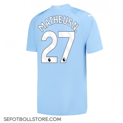 Manchester City Matheus Nunes #27 Replika Hemmatröja 2023-24 Kortärmad